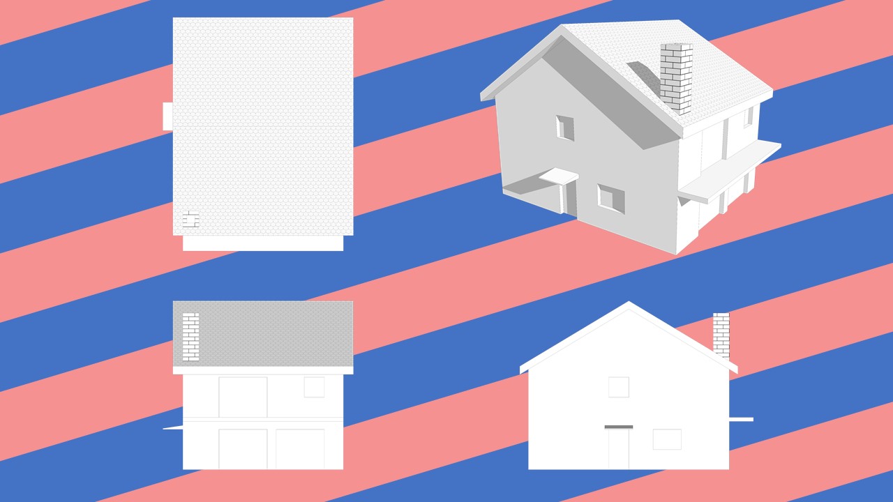 illustration maison export ortho